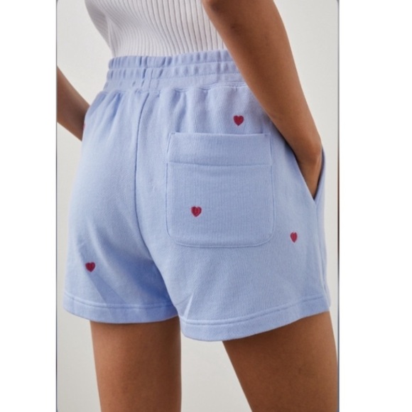 Rails Jane Pink Heart Embroidered Shorts. - Picture 3 of 6